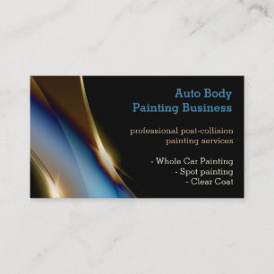 Auto Body Painting   Professional Business Card