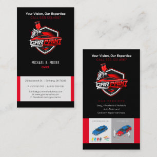 Auto Body Painting Professional Business Card