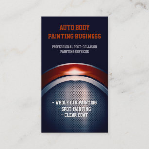 Auto Body Painting   Professional Business Card