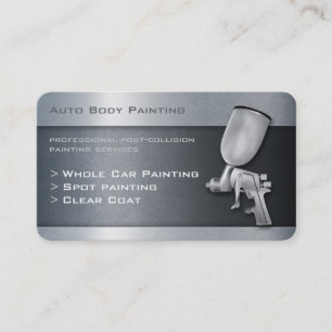 Auto Body Painting Professional Business Card