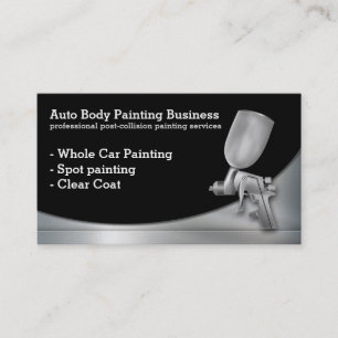 Auto Body Painting Professional Business Card