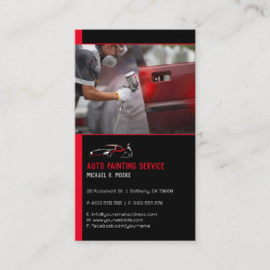 Auto Body Painting   Professional Business Card