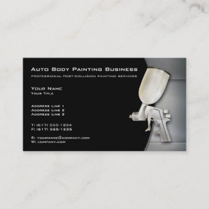 Auto Body Painting Professional Business Card