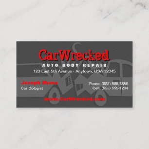 Auto Body Repair Business Card