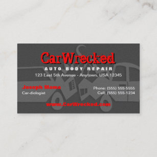 Auto Body Repair Business Card