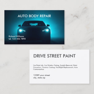 Auto Body Repair Business Card