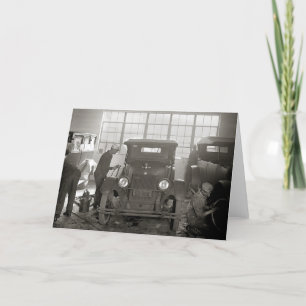 Auto Body Shop, 1926 Card