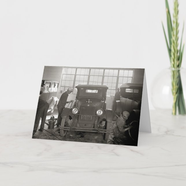 Auto Body Shop, 1926 Card (Front)