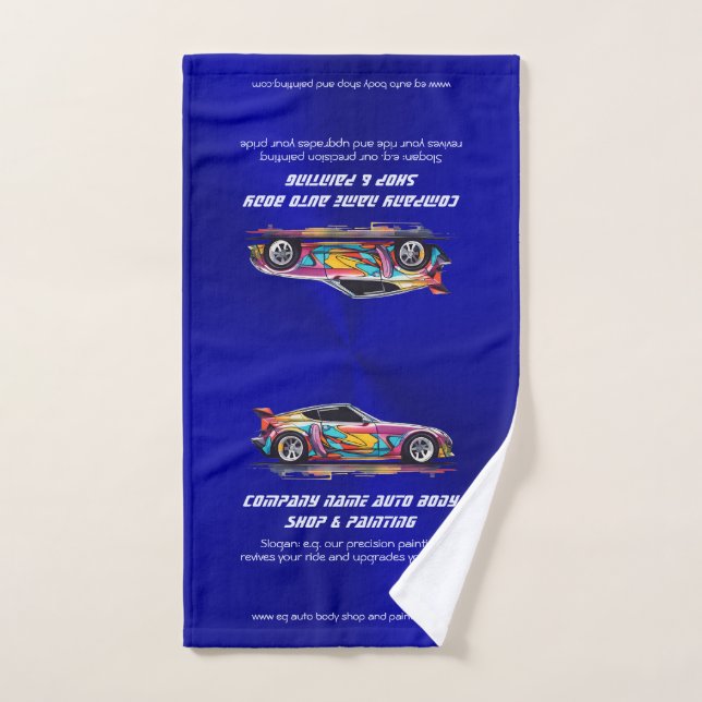 Auto body shop and precision painting hand towel (Hand Towel)