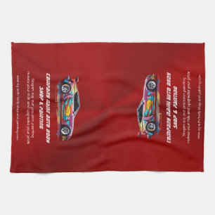 Auto body shop and precision painting kitchen towel