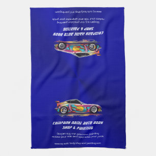Auto body shop and precision painting kitchen towel