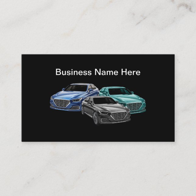 Auto Broker Automotive Business Card Design (Front)