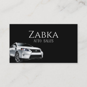 Auto Car Sales Dealership Business Card