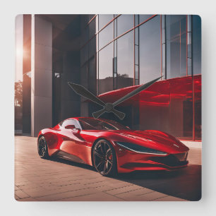 AUTO CAR SQUARE WALL CLOCK