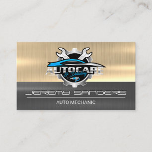 Auto Care Wrenches   Mechanic Services Business Card