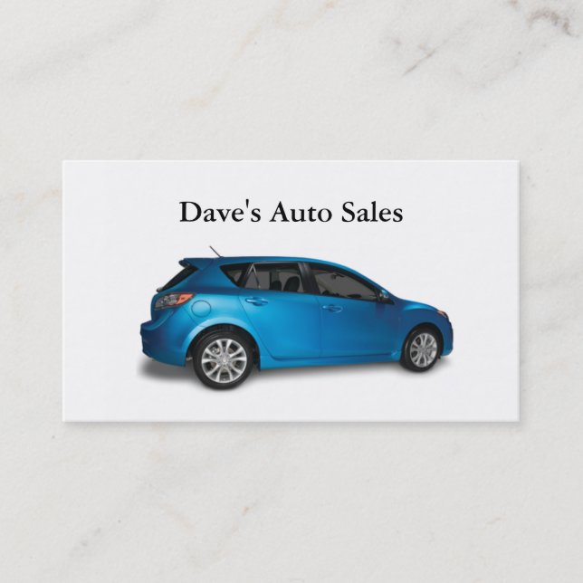 Auto Dealer Business Card (Front)