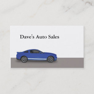 Auto Dealer Business Card
