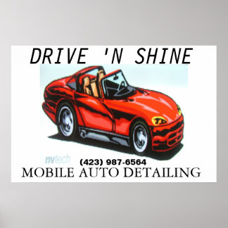 AUTO DEATILING POSTER