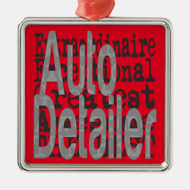 Auto Detailer Extraordinaire Metal Ornament (Front)