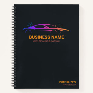 Auto Detailing and Car Wash Personalized Notebook