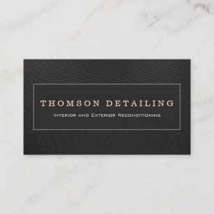 Auto Detailing & Auto Body Repair Chequered Business Card