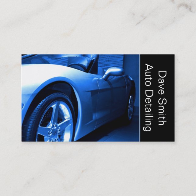 Auto Detailing Business Card (Front)