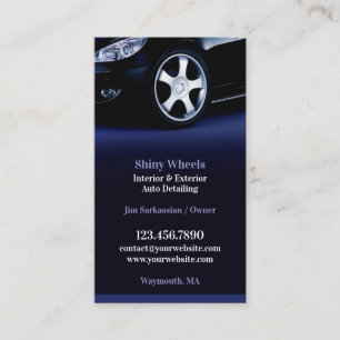 Auto Detailing Business Card