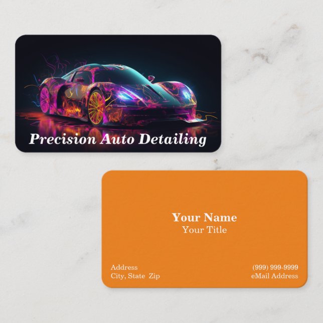 Auto Detailing Business Card (Front/Back)