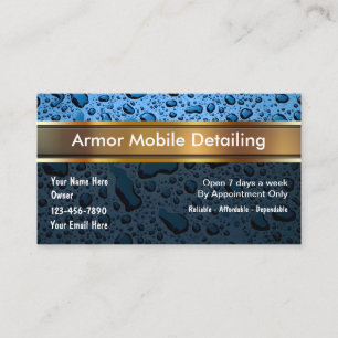 Auto Detailing Business Cards
