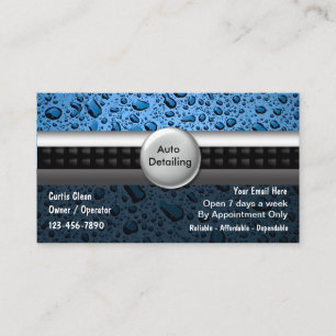 Auto Detailing Business Cards
