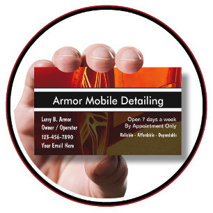 Auto Detailing Business Cards