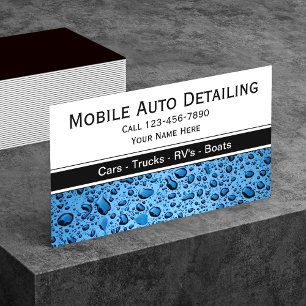 Auto Detailing Business Cards