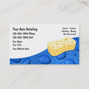 Auto Detailing Business Cards