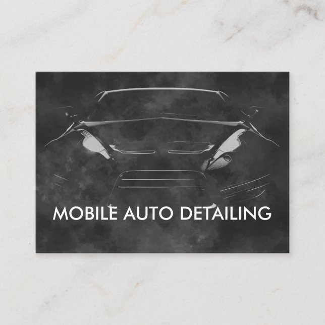 Auto Detailing Business Cardsn Business Card (Front)