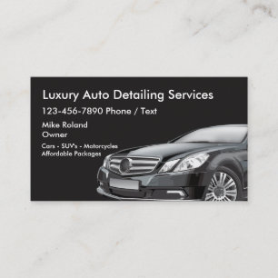 Auto Detailing Businesscards Business Card