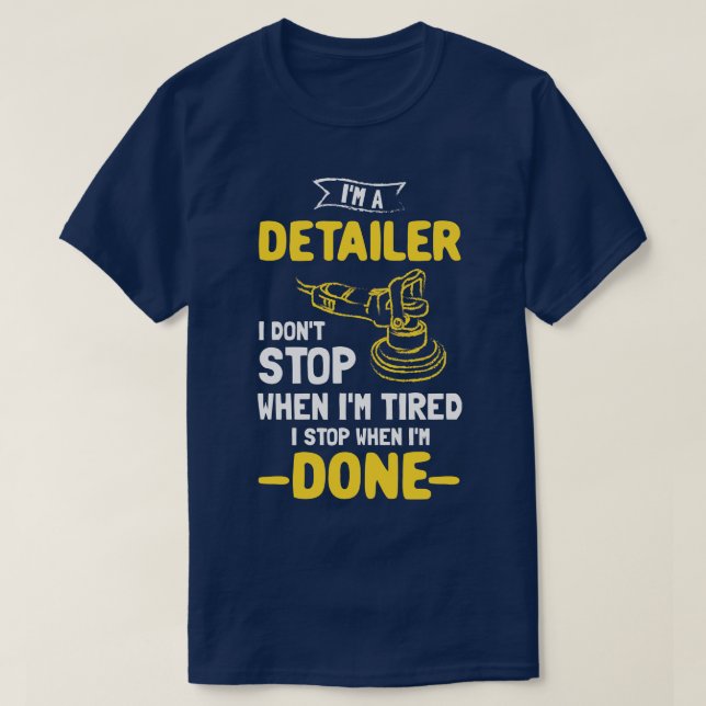 Auto Detailing Car Detailer T-Shirt (Design Front)