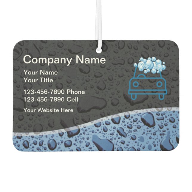 Auto Detailing Car Wash Air Fresheners  (Front)