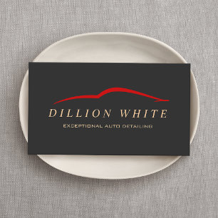 Auto Detailing, Car Wash Automotive Business Card