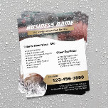 Auto Detailing Car Wash Modern Gold Label Cleaning Flyer<br><div class="desc">Auto Detailing Car Wash Modern Gold Label Cleaning Flyers.</div>