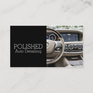 Auto Detailing Car Wash Service Business Card