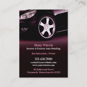 Auto Detailing Chubby Business Card