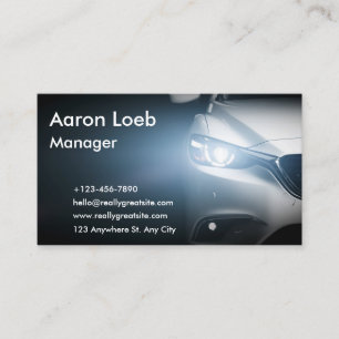 Auto Detailing Cleaning Auto Repair Business Card
