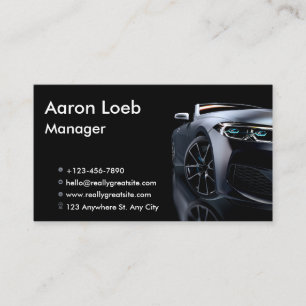 Auto Detailing Cleaning Auto Repair QR Code  Business Card