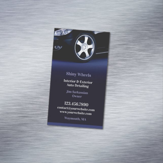 Auto Detailing Magnetic Business Card (In Situ)