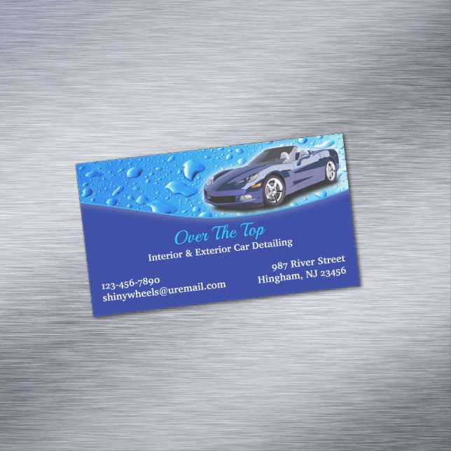 Auto Detailing Magnetic Business Card (In Situ)