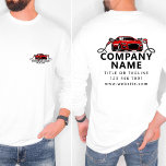 Auto Detailing Mobile Car Wash Logo Long Sleeve T-Shirt<br><div class="desc">Showcase your brand with the Auto Detailing Mobile Car Wash Logo Long Sleeve T-Shirt, tailored for professionals in the car wash and auto detailing industry. Featuring your custom logo and a bold red design, this long sleeve shirt provides a sleek and professional appearance that helps your team stand out while...</div>