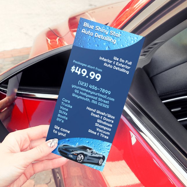 Auto Detailing Rack Card Template (Creator Uploaded)