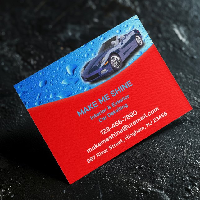 Auto Detailing Water Drops Flyer (Creator Uploaded)