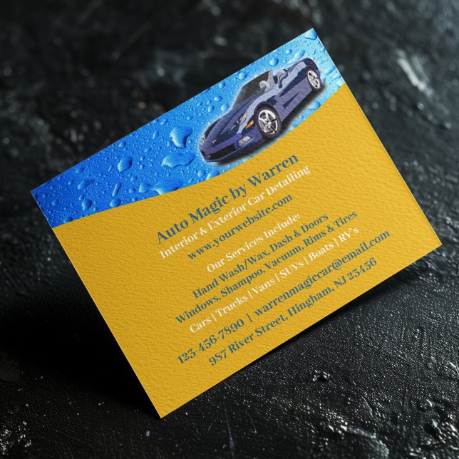 Auto Detailing Water Drops Flyer (Creator Uploaded)