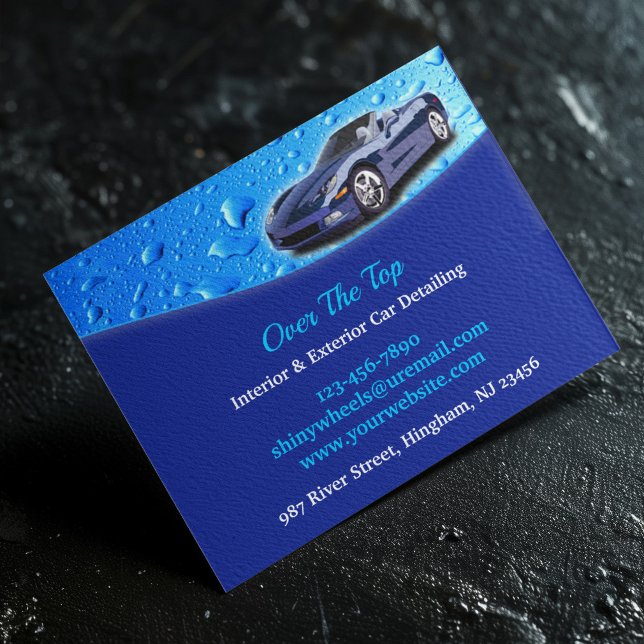 Auto Detailing Water Drops Flyer Template (Creator Uploaded)